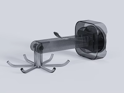 Modern Plastic Wall Hook With Multiple Hanging Arms For Home Use 3d model