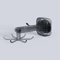 Modern Plastic Wall Hook With Multiple Hanging Arms For Home Use 3d model