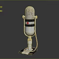 Microphone Amplifier Capacitor Microphone High-end Microphone Wheat Desktop Microphone Broadcasting Microphone 3d model