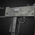 Modern submachine gun MAC10 tactical assault semi-automatic 3d model