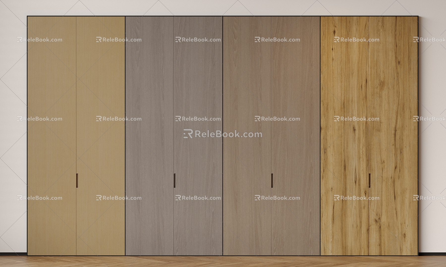 Wood veneer, wall panel, background wall, wood board, wood grain 3d model