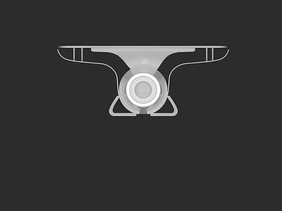 Sleek Modern Bar Counter Design With Curved Top And Circular Base Structure 3d model