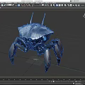 Mechanical crab machine crab robot intelligent machine science fiction robot future high-tech low face number low model simple model film and television level super realistic 3d model