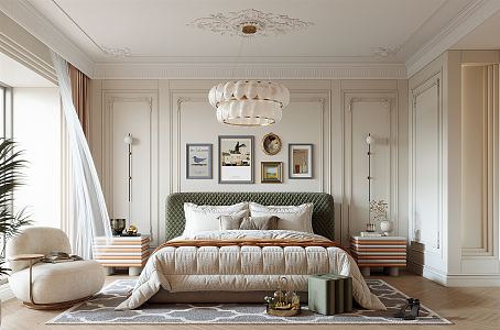 French Bedroom 3d model