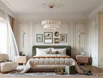 French Bedroom 3d model