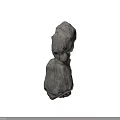 Natural Stacked Gray Rocks With Textured Surfaces In Scenic Natural Setting