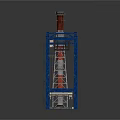 Blue Heavy Duty Steel Structure Industrial Equipment With Support Frame And Tower Platform