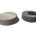 Modern sofa stool 3d model