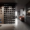 Modern Public Office Space With Wooden Walls Desks Ergonomic Chairs And Brown Sofa