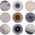 Modern Round Carpet 3d model