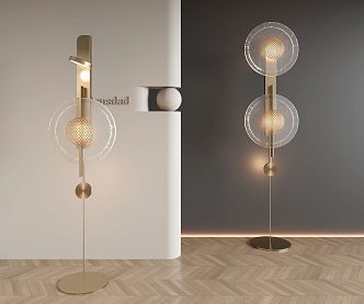 Modern Floor Lamp Glass Floor Lamp Metal Floor Lamp Decorative Lamp 3d model