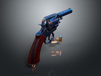 revolver pistol semi-automatic pistol automatic pistol modern weapon hot weapon 3d model