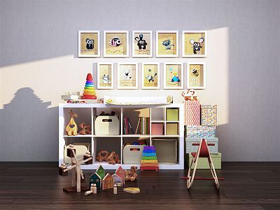 Modern Toy Children's Room 3d model