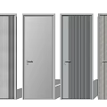 Modern swing door 3d model