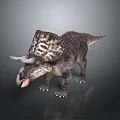 Realistic Triceratops Dinosaur 3D Model With Detailed Frill Horns And Textured Skin