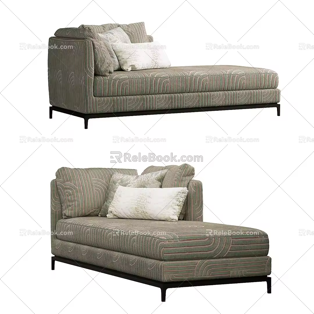 Modern chaise longue 3d model