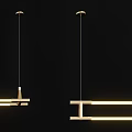 Modern Chandeliers Featuring Linear Geometric Spherical And Feather Like Designs 3d model