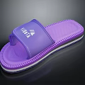 Purple Casual Slide Slippers With Comfortable Strap And Non Slip Sole Design