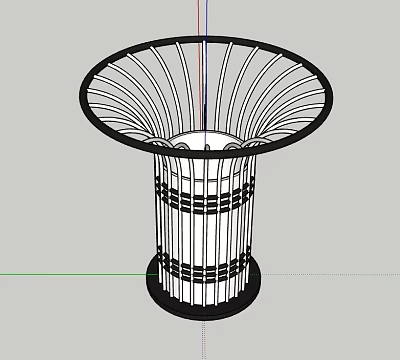 Modern Trash Bin Trash 3d model