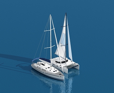 Modern Water Recreation Boat 3d model