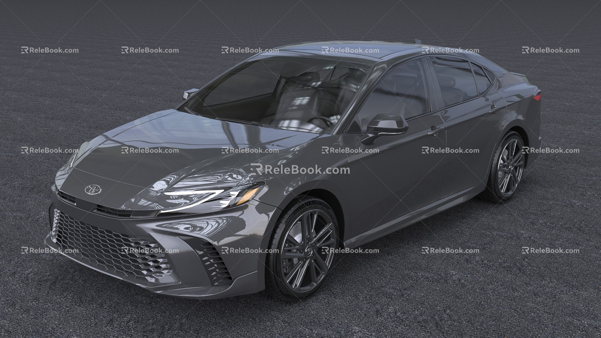 Hyundai Toyota Camry sedan car 3d model