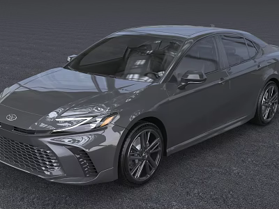 Gray Sedan Sleek Exterior Design With Alloy Wheels Front Grille And Modern Headlights 3d model