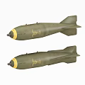 Military Weapons Collection Featuring Missiles Bombs Rocket Launcher And Components 3d model