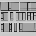 Modern windows combination windows glass windows floor-to-ceiling windows balcony windows bay windows bedroom windows sliding windows casement windows doors and windows 3d model