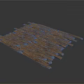 Architectural Wooden Slats Material Neatly Arranged With Natural Texture For Wall Decoration