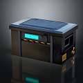 Black Digital Display Household Appliance With Time Showing Control Buttons And Yellow Indicators