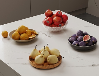 Modern Fruit Plate 3d model