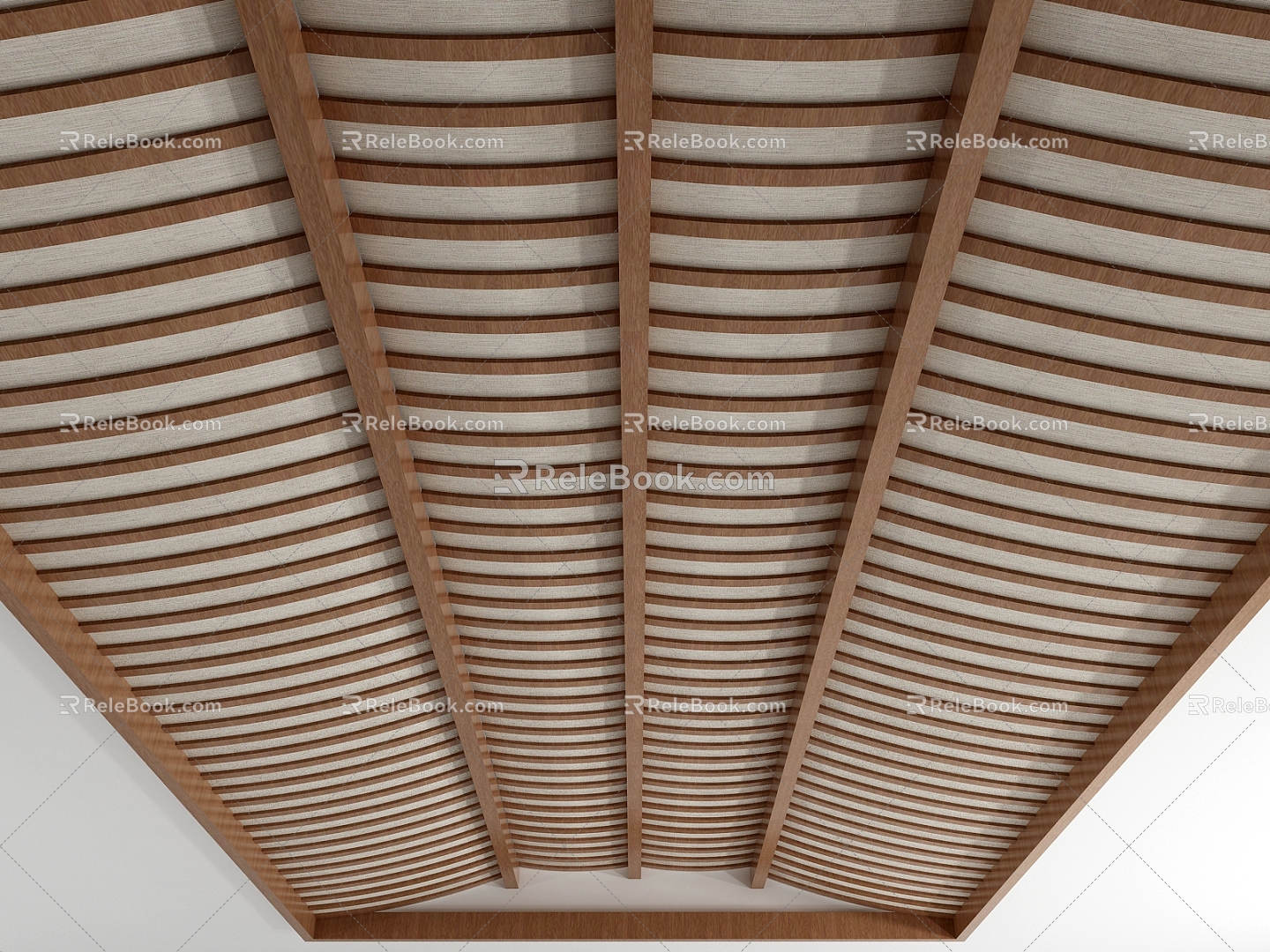 New Chinese-style wooden ceiling 3d model