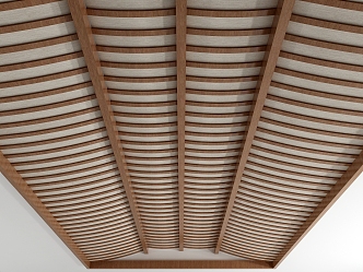 New Chinese-style wooden ceiling 3d model