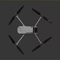 High Tech Aerospace Drone With White Body And Dark Propellers For Space Missions