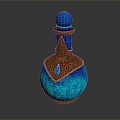 Potion Drug Magic Bottle Blood Bottle Magic Potion Plus Blood Potion Plus Magic Potion Water Energy Bottle 3d model