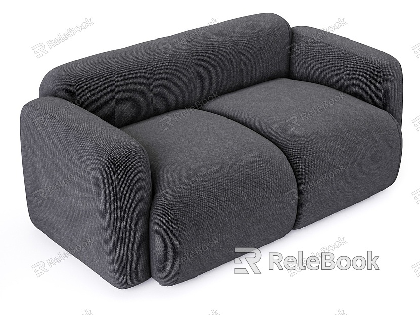 Double sofa sofa leisure sofa model