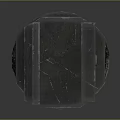 Black Cylindrical Military Weapon With Fuse And Tactical Surface Texture