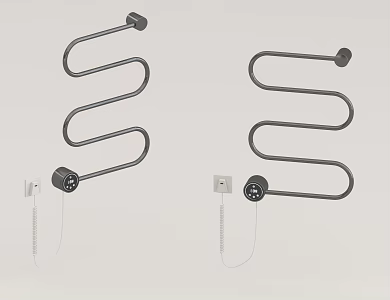 Only dryer bathroom towel hanging 3d model
