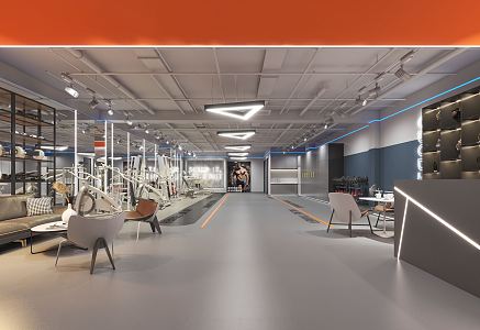 Modern Gym 3d model