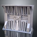 Stainless Steel Knife Block With Organized Kitchen Knives And Multiple Blades