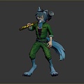 Werewolf Werewolf Warrior Werewolf Soldier Cartoon Werewolf Animation Werewolf Cartoon Characters 3d model