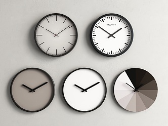 Modern clock wall clock 3d model