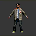 Stylish Casual Daily Life Essentials Including Jacket Jeans And Green Sneakers