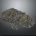 Colorful Mixed Small Objects Pile Forming Mound With Diverse Shapes And Sizes