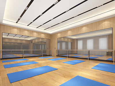 Modern Dance Studio Yoga Dance Studio 3d model