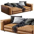 Modern Double Sofa Minotti Sofa Sofa 3d model