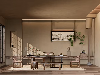 Middle Ancient Teahouse 3d model