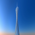 Modern Tower Guangzhou Tower Small Waist 3d model