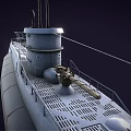 Modern Naval Warship Design Featuring Hull Structure Upper Deck And Antenna Systems 3d model