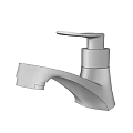 Sleek Modern Stainless Steel Faucet With Single Handle And Brushed Nickel Finish
